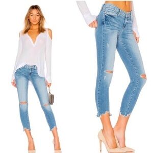 Paige Distressed Verdugo Crop Jeans 27